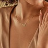 RIXERKOC Butterfly Pendant Necklace Women, Hypoallergenic 18K Gold Plated Gold