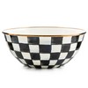 MACKENZIE-CHILDS Enamel Everyday Bowl, Serving Bowl for Entertaining, Large, Black-and-White
