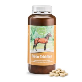 tierlieb Biotin Tablets for Horses, for Hooves, Skin and Coat, Supplementary Feed, 500 Tablets