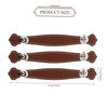 CAXUSD Luxury Luggage Handles Premium Leather Pull Handles for Suitcase
