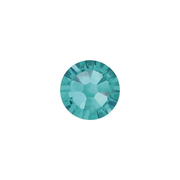 Swarovski Crystallized Rhinestone [Hot Fix] Cloth Swallow (Approx. 0.1 inch (3 mm), 40 Tablets, Blue Zircon)