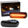 iJDMTOY JDM-Spec Black-Out Smoked Lens Amber Full LED Front Fender