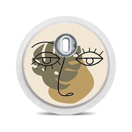 FreeStyle Libre 3 Sensor Stickers, Set of 10 "Abstract" Stickers for Sensors Diasticker®