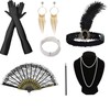 AOOTOOSPORT 1920s Flapper Great Gatsby Accessories Set 7 Pack Fashion