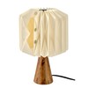 Kusso Wood and Paper Table Lamp Solid Mango Wood with
