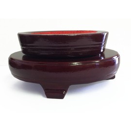 Amlong Crystal Purple Crystal Ball 130mm (5 inch) Including Wooden Stand and Gift Package