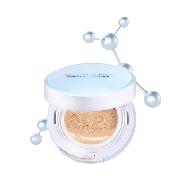 OxygenCeuticals O2 Cushion, Color Control Cushion Compact, 23, Medium Beige,