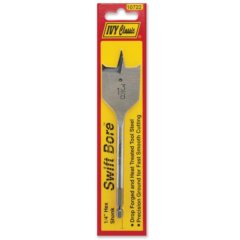 IVY Classic 10722 1-3/8 x 6-Inch Swift Bore® Wood Spade