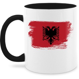 Cup Cups 325 ml – Football World Cup – Albania Albanija – 325 ml – Black – 2024 Football Albania Fan Item European Championship Albanian Football Shqiptar EM24 Albanian Football World Cup Albanian