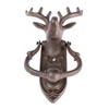 HOMESCAPES Deer Door Knocker or Gate Knocker Antique Style Stag