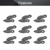 MroMax Frame Turn Button, 0.83 inch Plastic Drop Shape with