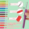 Coopay Crochet Hook Set with Roll Bag, 14 Pieces Ergonomic