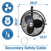 Air King 9020 1/6 HP Industrial Grade Wall Mount Fan,