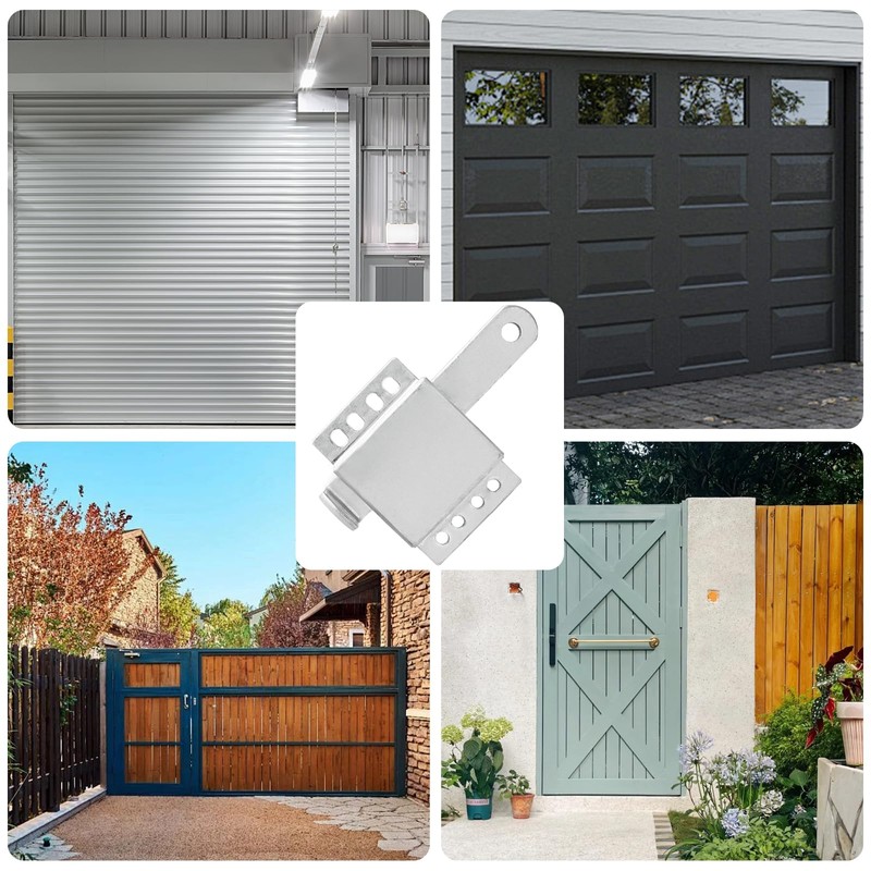 Wawory Galvanized Steel Slide Lock Locking Latch,Heavy Duty Deadlock,Durable Garage