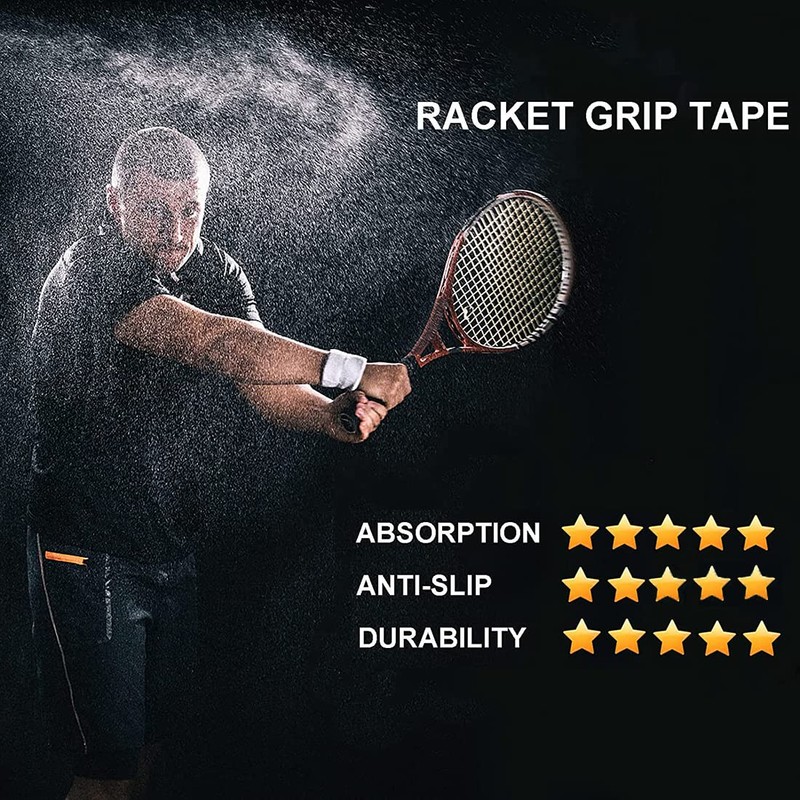 ILLUVA 3 Pack Racket Grip Tape, Anti Slip Tennis Overgrips