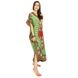 Tengru Kaftan Dresses for Women African Caftan Ladies Dashiki Long Maxi Loungewear Girls Kimono for Any Occasion