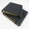 Threshold 2 Threshold Journals Black Leopard Notebook Gold Edging Elastic