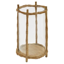 Park Designs Bamboo Cast Metal Pillar Holder