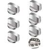 Rotary Knob Cooker 6mm Gas Stove Knobs Metal Universal Oven