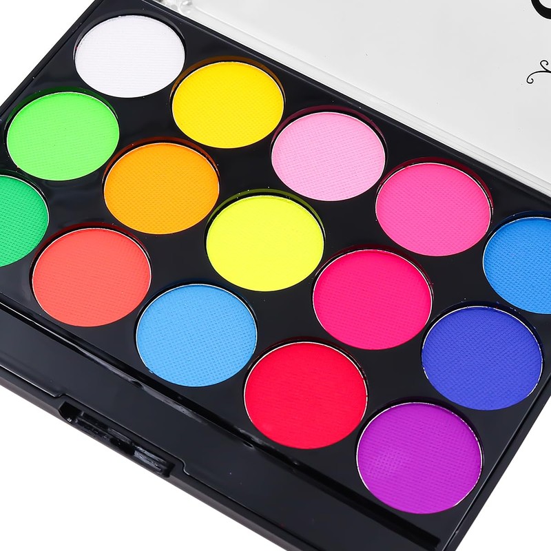 CENPEK Fluorescent Colour Face Paints Children's Make-Up Set for Theatre