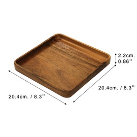 Premium Wooden Desk Organizer Tray Set – 6-Piece Nested Acacia Wood Storage Trays for Office, Kitchen, and Home Organization
