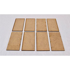 WWS 50mm x 100mm MDF Miniatur Basen x 8 Modell Figuren Wargames