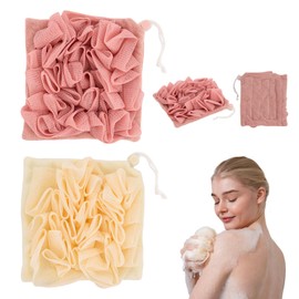 2 in 1 Loofah Cloth 2PCS Soap Bar Loofah, Remove The Cuticle, Clean and Smooth Skin, Suitable for Bath Shower