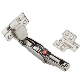 ANGSTROM 2-Pack Lazy Susan Cabinet Hinges, Full Overlay Soft-Closing Concealed European Style for Inner Corner Door, 3D Adjustable Clip-On (165-Degree)