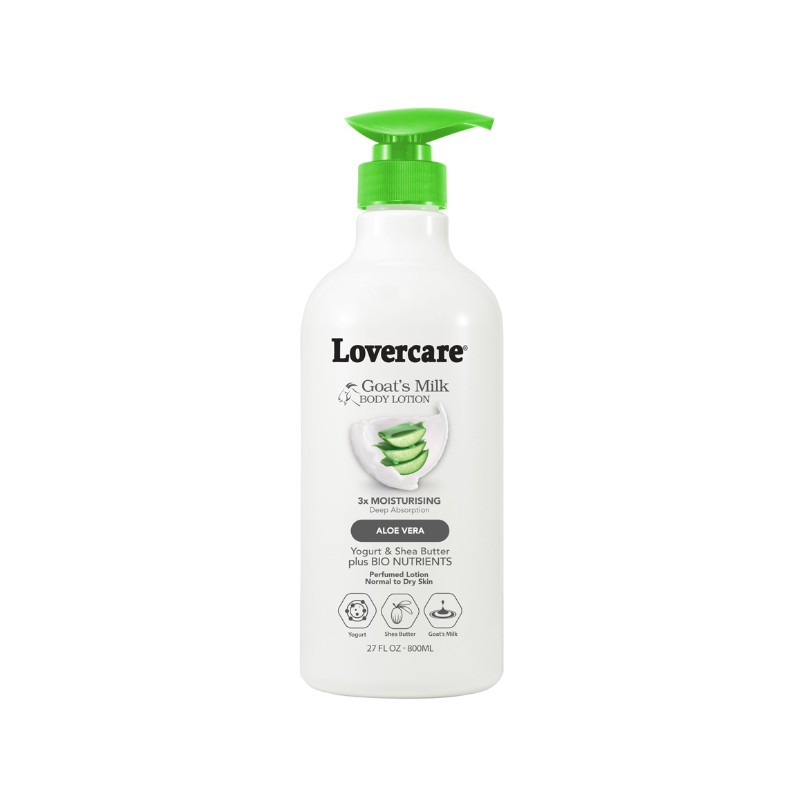 Lovercare Goat's Milk Body Lotion Aloe Vera 800ml