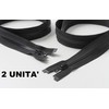 IPEA Cerniera Lampo Nera lunga 65 cm Nera - 2
