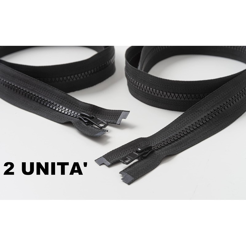 IPEA Cerniera Lampo Nera lunga 65 cm Nera - 2