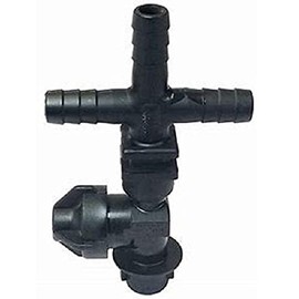 5 of Diaphragm Check Valve Quick Nozzle Body Triple Hose Barb for 3/4" ID Hose Farmer Bob's Parts 19351-213-785-NYB