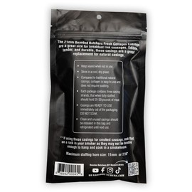 Bearded Butchers Edible 21mm Collagen Breakfast Sasuage Casings, 3 Pack – Perfect for DIY Breakfast Sausage Links, Easy to Use, Holds Up to 25 lbs of Meat, Ready to Use, No Soaking Required