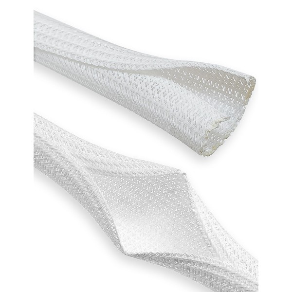 ZEMAN 1/2"-12FT Expandable Cable Sleeving – Wire Loom Tubing for
