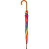 Automatic Umbrella with Wooden Handle / Colour: Multicoloured, Colourful