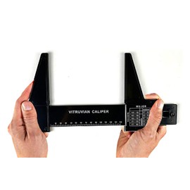 AnthroFlex Small Bone Anthropometer, Plastic Sliding Caliper, with 140mm Range - Measure Diameter Width of Elbow, Knee, Foot, Wrist, Biestiolide, Bimaleolar, Forearm, Humerus, Femur