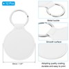 PATIKIL Leather Blank Keychains, 12Pcs Round Keychain Blanks Double Side