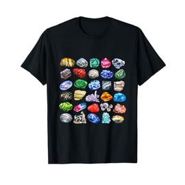 Minerals Gems and Crystals Rock Collecting T-Shirt