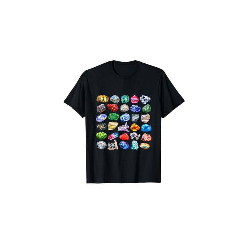 Minerals Gems and Crystals Rock Collecting T-Shirt