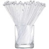 100 Pieces Swizzle Sticks Ball Head Stirrer Disposable Plastic Round