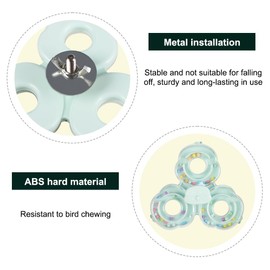 Bird Toy, Colorful Parrot Spinning Wheel Toys Rotating Parakeet Chewing Toys with Rattle for Small Medium Parrots Budgies Lovebirds