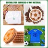 Football Painting Template, 12pcs Plastic Football Stencil Kit, DIY Craft