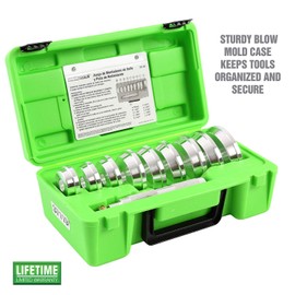 OEMTOOLS 37119 10 Piece Bearing and Race Installer Set, Seal Driver Set with 9 Discs, Master Seal Installation Tool, Bearing Installation Tool Set with Driver and Carrying Case