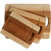 Heim Concept Organic Bamboo Cutting Boards 3PC Set, Various Convenient