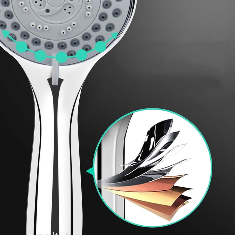 LIDOUK Shower Head Universal Bath Shower Handheld Handset 5 Mode