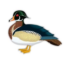 Wood Duck - 12" Vinyl Sticker Waterproof Decal