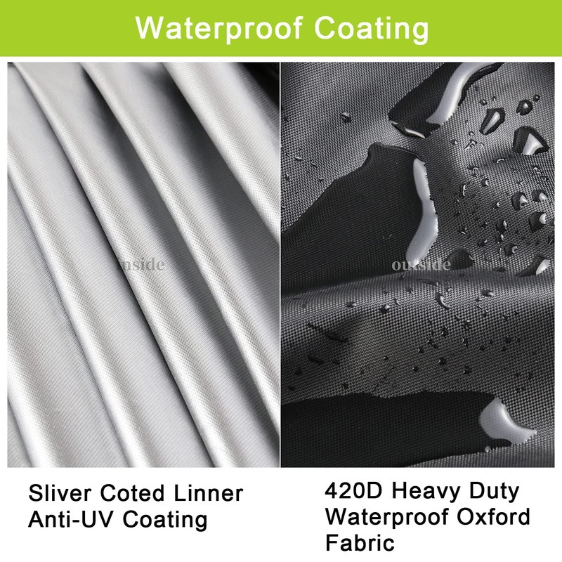 Rilime Fire Pit Cover Rectangular, 44 x 32 x 22