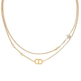 SONDOON 18K Gold Initial CZ Necklaces for Women | Luxury Star Letter Chocker Layering Necklace for Women | Design Pendant Trending Jewelry | Idea Gift for Mother's Day(Gold)
