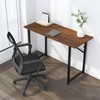 Lutown-Teen 47 inch Folding Desk No Assembly Required, Writing Gaming