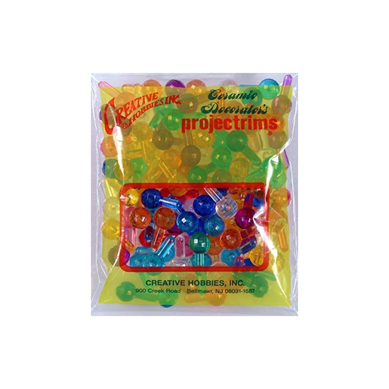 Creative Hobbies® Plastic Lites for Ceramic Christmas Trees, Faceted Globe